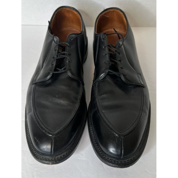 Allen Edmonds Seneca men\'s Black Leather split toe dress shoes, 12 D Mint! main image 5